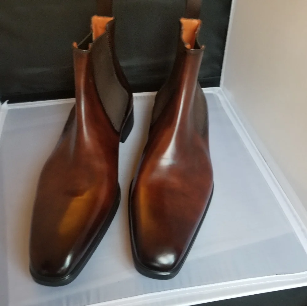 New Santoni Chelsea Boots - Picture 1 of 10